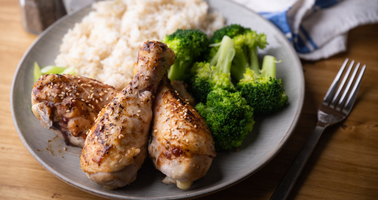 Plate of chicken, rice, broccoli | Does Food Sequencing Lower Your Blood Sugar? | One Drop