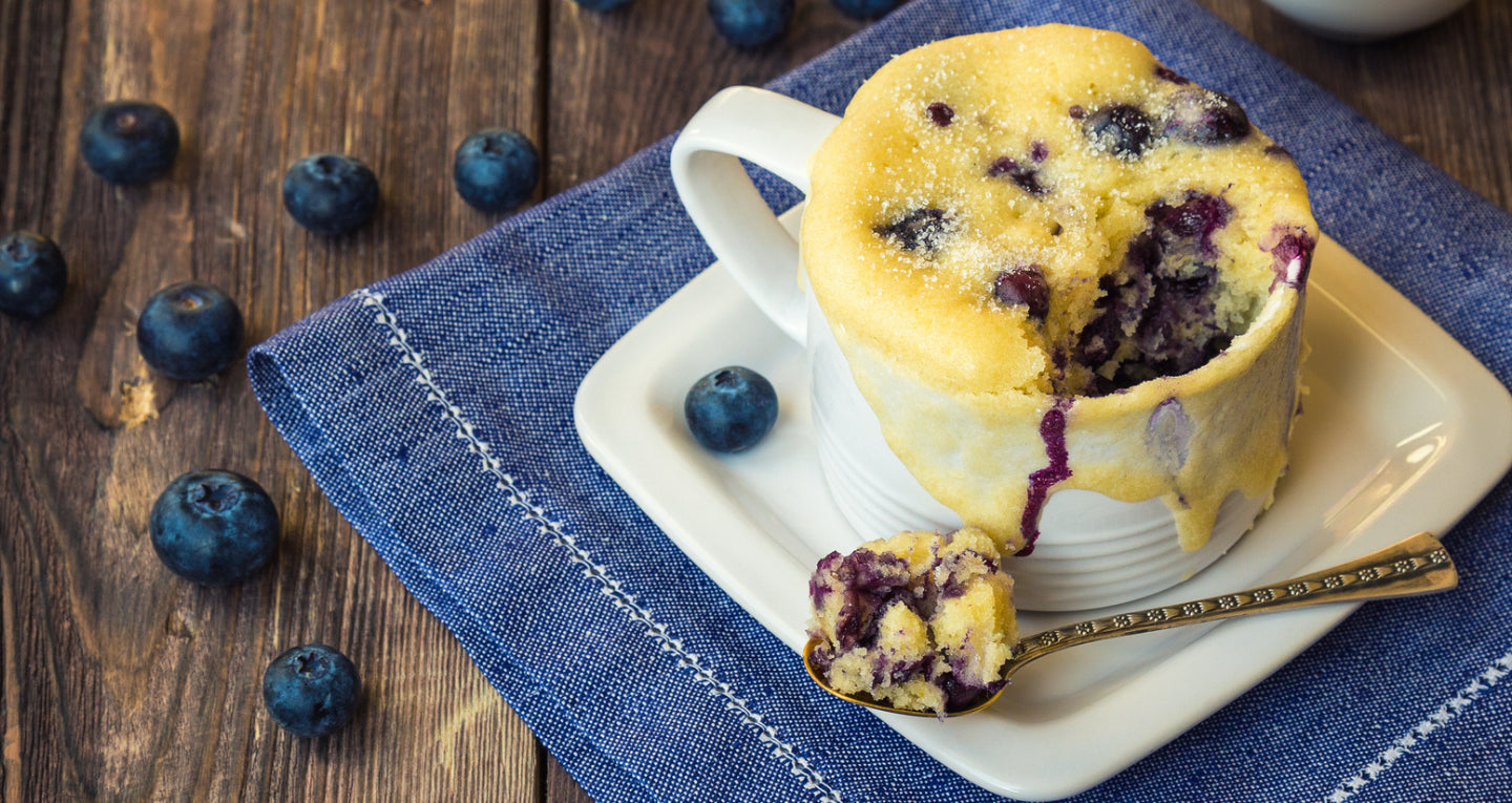 Flax Seed Muffin in a Mug - Healthy Recipe - Healthy Breakfast - Weight Loss Breakfast - High-Fiber Breakfast