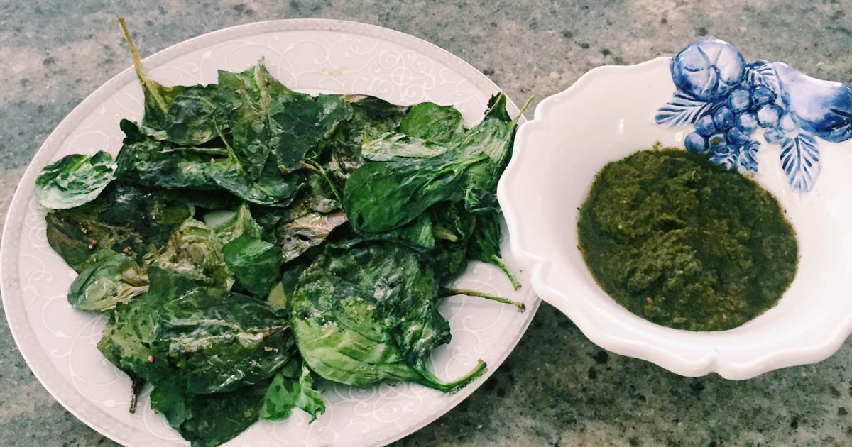 RECIPE: Baked Spinach Chips (Low Carb)