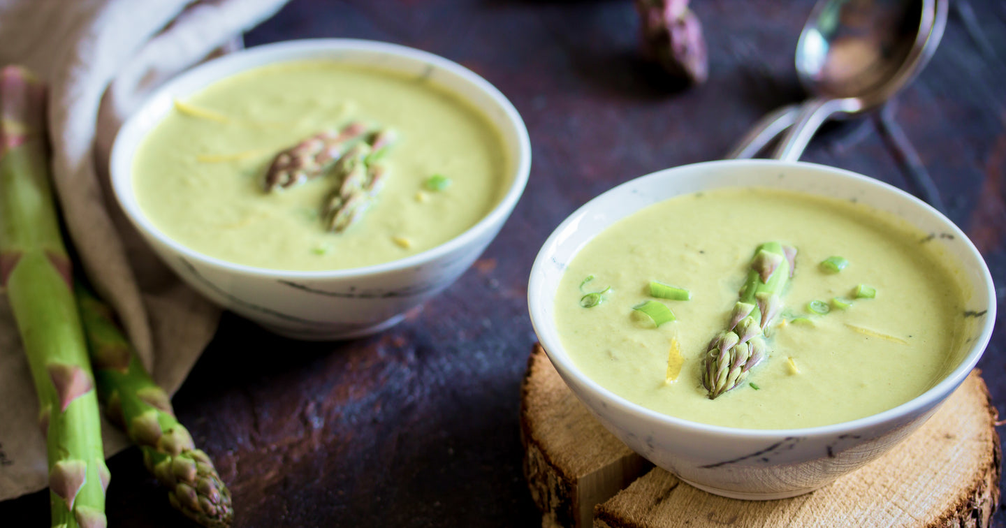 Creamy Asparagus Soup for Spring - Asparagus season - Healthy recipes for diabetes - One Drop